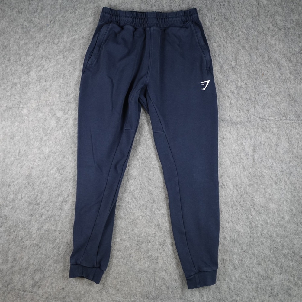 Gymshark Pants Mens Medium Navy Blue React Joggers Slim Tapered Sweats Workout